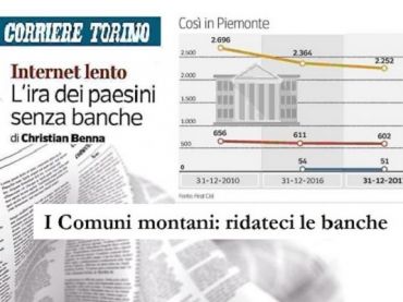 Corriere Torino, comuni montani con First Cisl protestano per chiusure filiali