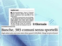 Il Giornale, studio First Cisl, le filiali chiudono, i disagi aumentano