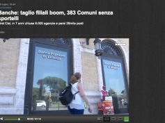 La ricerca di First Cisl sul trend delle filiali bancarie, il video dell’Ansa