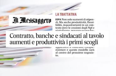 Rinnovo ccnl banche, Romani, i costi non sono solo oneri ma anche investimenti