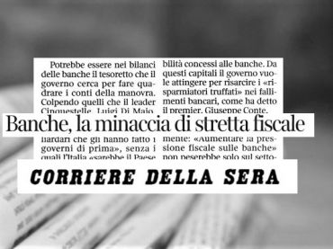 Corsera, stretta fiscale banche, Romani, 120mila firme per legge stop privilegi