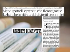 Gazzetta di Mantova, studio First Cisl, no credito per i distretti economici