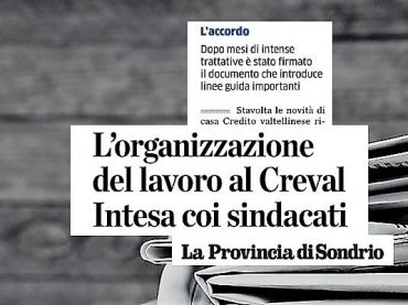 La Provincia di Sondrio, Creval, First Cisl, accordo per clienti e lavoratori