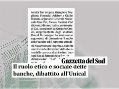 Gazzetta del Sud, ruolo etico e sociale delle banche come recuperare fiducia