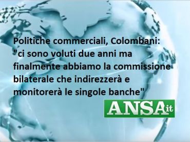 Ansa, banche, First Cisl, commissione politiche è perno riforma