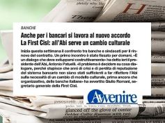 Avvenire, rinnovo contratto banche, First Cisl, Abi serve un cambio culturale