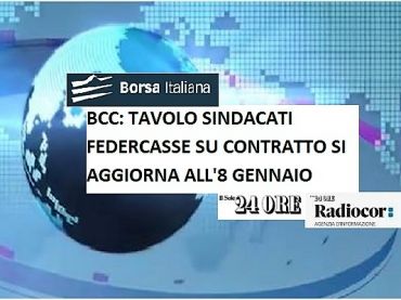 Contratto Bcc, First Cisl, il rinnovo non è strumento di contenimento costi