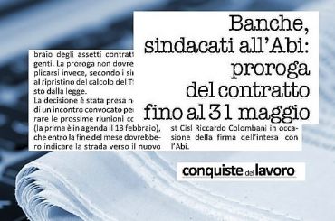 Rinnovo Ccnl banche, Colombani, proroga per un contratto fortemente innovativo