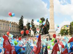 Manovra, Manifestazione Cgil Cisl Uil il 9 febbraio a Roma, il Volantone