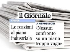 Il Giornale, Cisl e First Cisl Liguria, piano Carige vago, no confronto al buio