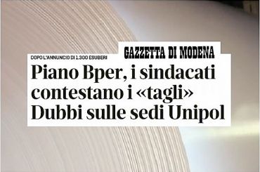 Piano Bper, Colombani, da una banca in salute ci saremmo aspettati più audacia