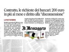 Il Messaggero, rinnovo contratto banche, ecco i punti della piattaforma