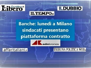 Rinnovo contratto dei bancari, piattaforma pronta per 300mila lavoratori