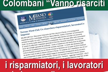 Milano Finanza, sentenza Tercas, risarcire risparmiatori, lavoratori e imprese