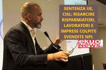 Corte Giustizia europea vs Antitrust Ue, First Cisl, impedito intervento Fitd