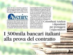 Avvenire, Ccnl banche, Colombani, tutelare lavoratori proteggere risparmiatori