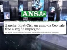 Ansa, Colombani, commissione banche parta da gap stipendio dipendenti e manager