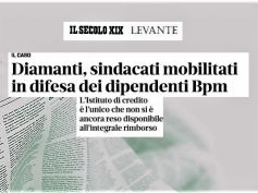 Diamanti, sindacati con lavoratori Bpm, banca si assuma responsabilità vendita