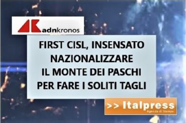 Adnkronos e Italpress su futuro Mps, Colombani, non nazionalizzare per tagliare