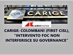 Carige, Colombani, intervento Foc risponde a stesse esigenze Schema volontario