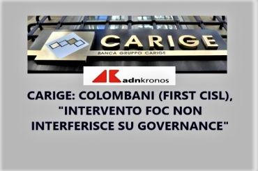 Carige, Colombani, intervento Foc risponde a stesse esigenze Schema volontario