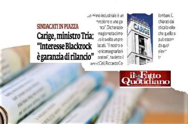 Colombani su Il Fatto Quotidiano, lavoriamo a Carige risanata per tutela lavoro