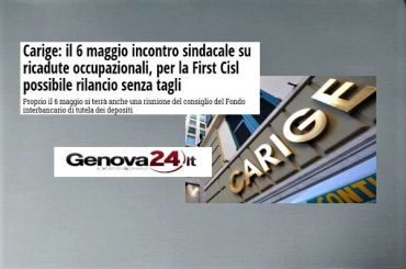 Colombani, per salvare e rilanciare Carige serve azione di grande solidarietà