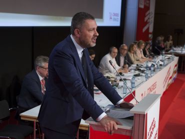 Luca Visentini rieletto alla guida della Ces