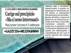 La Gazzetta del Mezzogiorno, Colombani, nessuna turbolenza sindacale su Carige