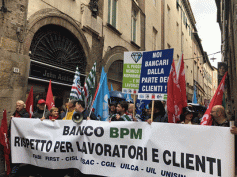 Banco Bpm, diamanti, dipendenti e clienti manifestano insieme in tre regioni