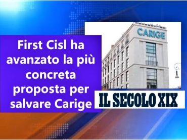 Il Secolo XIX, Colombani, abbiamo avanzato concreta proposta salvataggio Carige