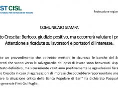 Decreto Crescita, Berloco, positivo ma attenzione a ricadute su lavoratori