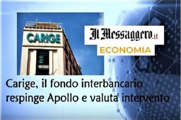 Il Messaggero, piano B per Carige, Colombani, verso direzione da noi auspicata