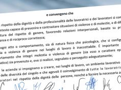 Assicurativi, la dichiarazione congiunta su molestie e violenze di genere