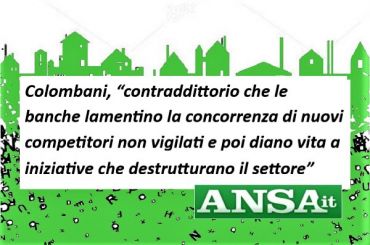 Colombani all’Ansa, accordo tra Banca 5 e Sisal è esternalizzazione mascherata