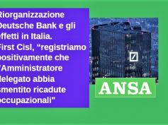 Ansa su Deutsche Bank, First Cisl, riorganizzazione senza esuberi in Italia