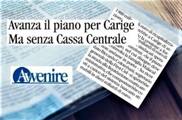 Avvenire su Carige, Colombani, scongiurare fallimento piano di salvataggio