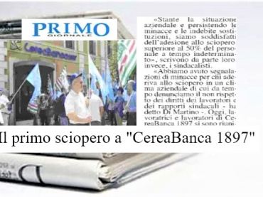CereaBanca, dopo lo sciopero non torna il sereno