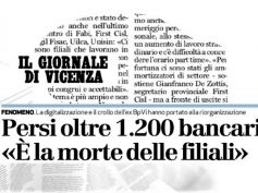 Il Giornale di Vicenza, crollo popolari e digitalizzazione riducono organici