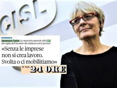 Furlan intervistata dal Sole 24 ORE, al governo chiediamo un cambio di passo