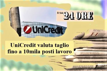 UniCredit, Colombani, grave eventuale ricorso a tagli mentre si tratta per ccnl