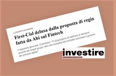 InvestireMag, Colombani, proposta Abi su processi digitalizzazione è deludente