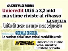 Semestrale UniCredit, l’interesse dei giornali e la posizione di First Cisl