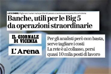 Semestrali banche, Colombani, danno per imprese e famiglie cedere inadempienze