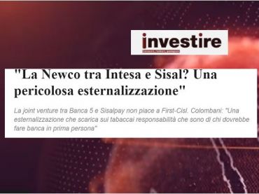 InvestireMag, Banca 5 e Sisal unite, Colombani, esternalizzazioni da arginare