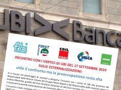 Ubi, incontro coi vertici, i sindacati, confronto utile ma preoccupazione alta