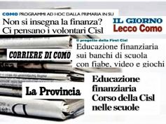 Lezioni di educazione finanziaria a scuola, iniziativa di Cisl e First Cisl