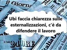 Ubi esternalizza, la protesta sui giornali, nuovo confronto il 17 settembre