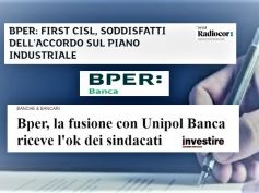 Borsa Italiana e Investiremag, First Cisl, ok piano Bper, occupazione tutelata