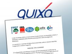 Quixa Assicurazioni, Gruppo Axa, lavoratori riuniti in assemblea